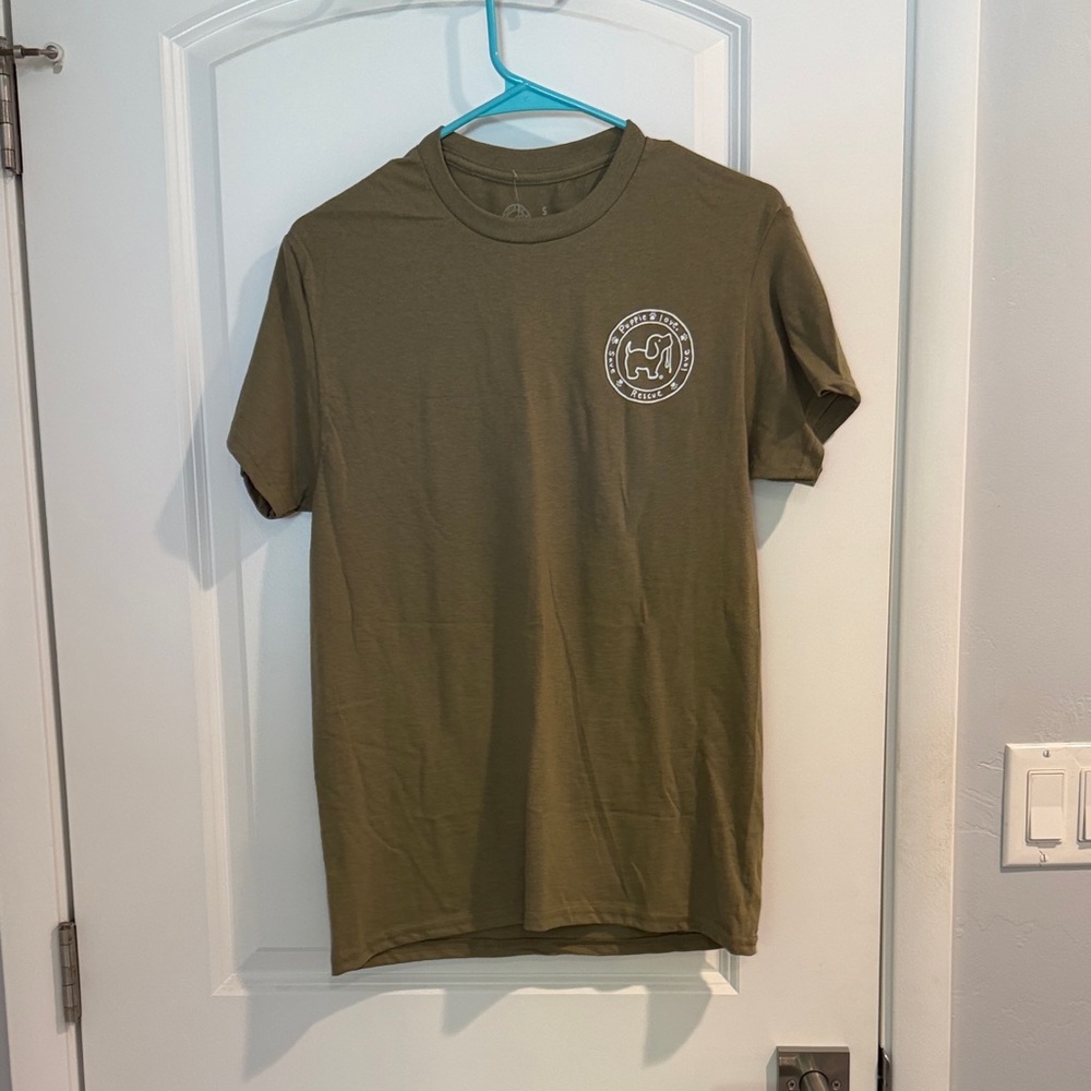 Women’s Olive Puppy Love rescue Graphic T-Shirt size S